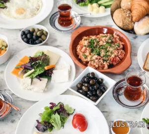 restoran di yunani dengan hidangan mediterania